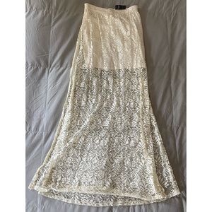 NWT Abercrombie & Fitch Lace Maxi Skirt